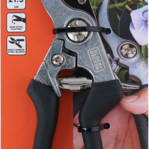 BLACK+DECKER Metszőolló, mellévágó, tapadásmentes bevonattal 21,5cm