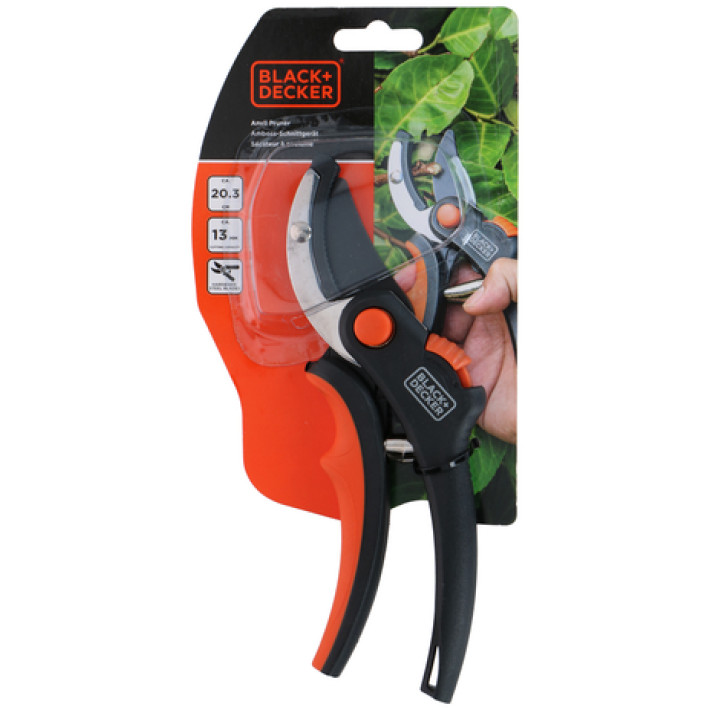 BLACK+DECKER Metszőolló, rávágó 20,3 cm edzett acél pengével